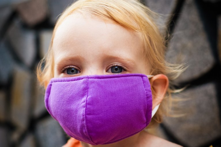 face mask, child, air pollution, stock, getty